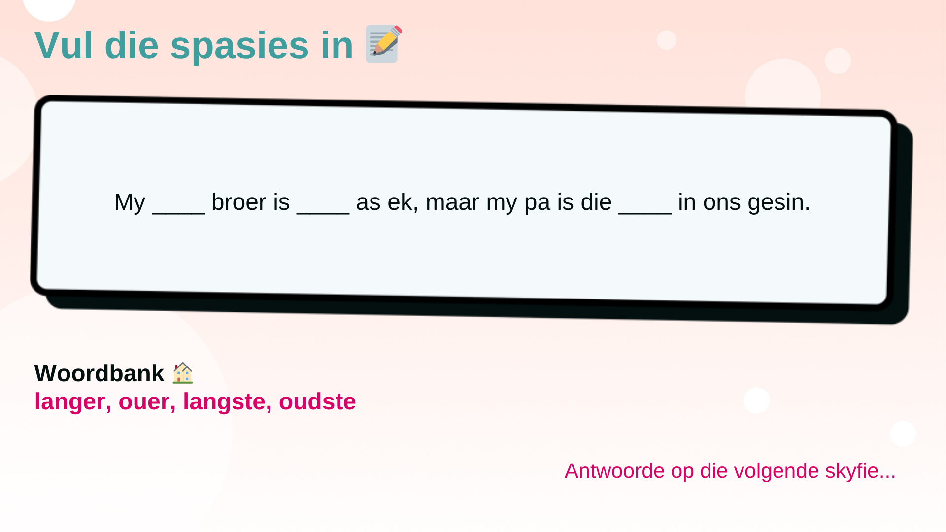Wat is Trappe Van Vergelyking?