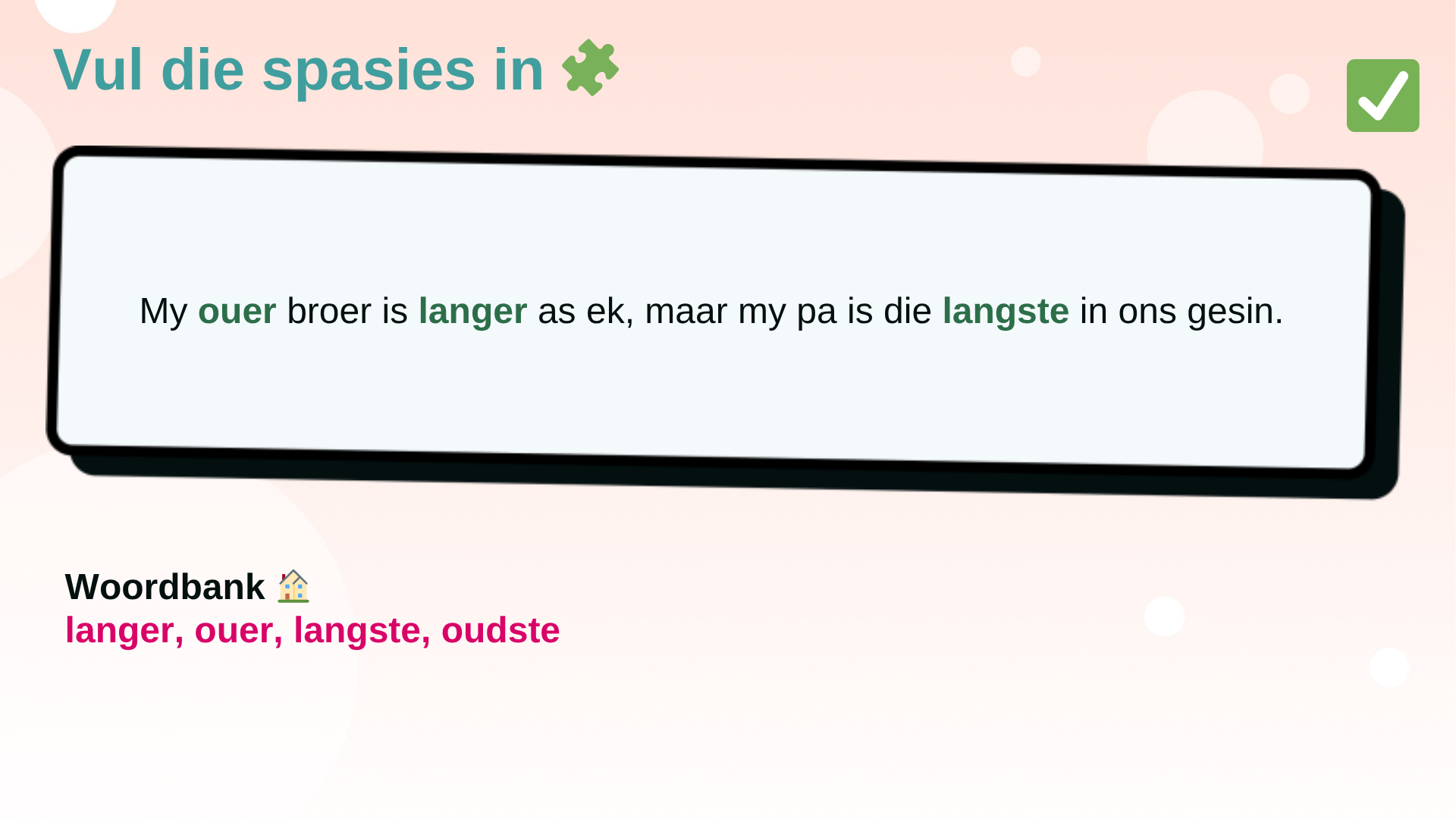 Wat is Trappe Van Vergelyking?